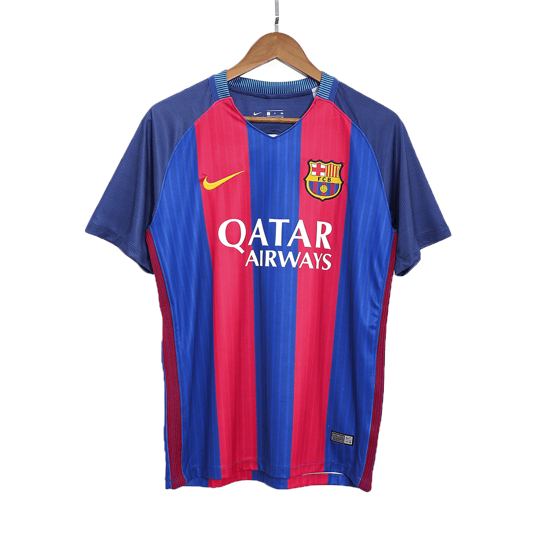 Barcelona MESSI #10 Home Soccer Jersey Retro 2016/17 - gojersey