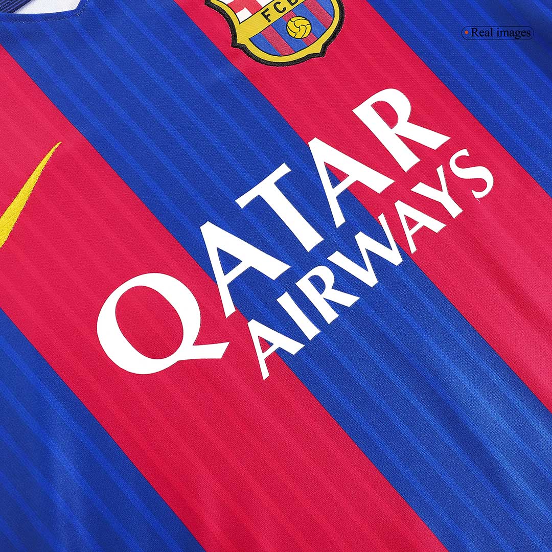 Barcelona MESSI #10 Home Soccer Jersey Retro 2016/17 - gojersey