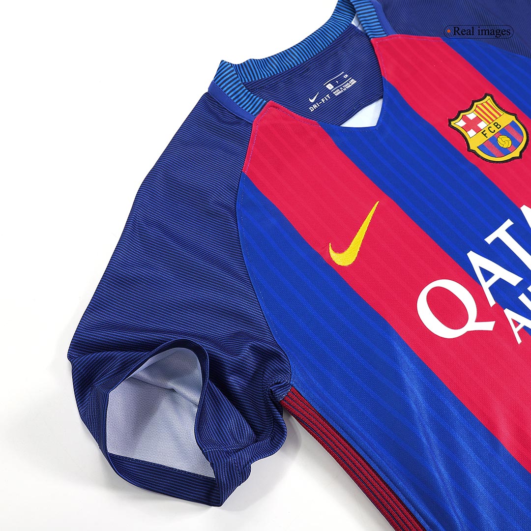 Barcelona MESSI #10 Home Soccer Jersey Retro 2016/17 - gojersey