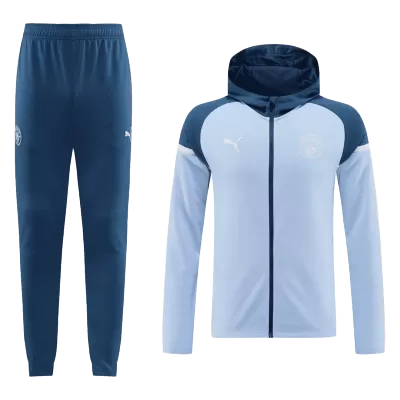 Manchester City Hoodie Training Kit - Blue - gojersey
