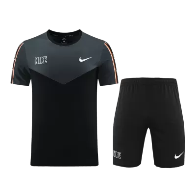 NK-ND03 Customize Team Jersey Kit(Shirt+Short) Black&Gray - gojersey