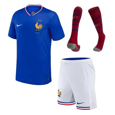 France Home Jersey Kit EURO Kids(Jersey+Shorts+Socks) - gojersey