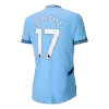 Manchester City DE BRUYNE #17 Home Jersey Authentic - gojersey