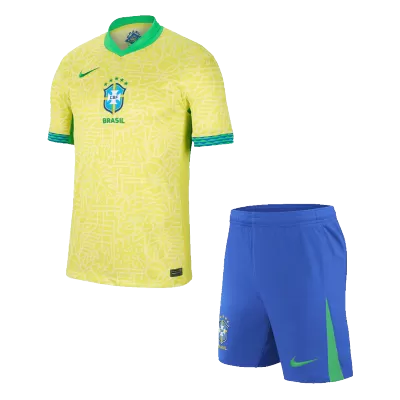Brazil Home Jersey Kit (Jersey+Shorts) - gojersey