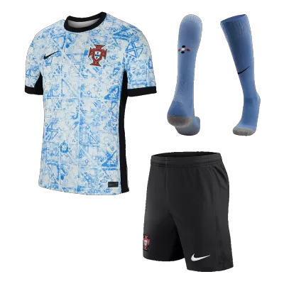 Portugal Away Jersey Kit EURO (Jersey+Shorts+Socks) - gojersey