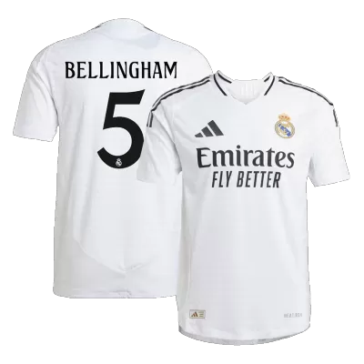 Real Madrid BELLINGHAM #5 Home Jersey Authentic - gojersey