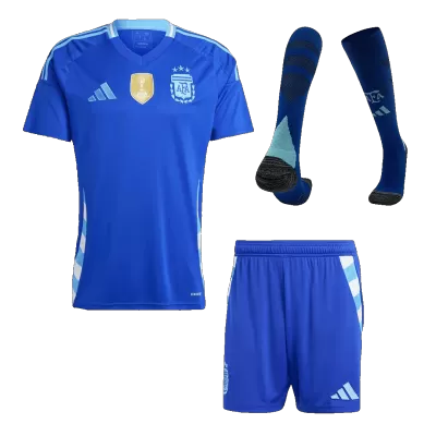Argentina Away Jersey Kit (Jersey+Shorts+Socks) - gojersey