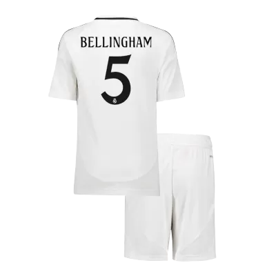 Real Madrid BELLINGHAM #5 Home Jersey Kit Kids(Jersey+Shorts) - gojersey