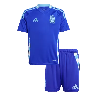 Argentina Away Jersey Kit Copa America Kids(Jersey+Shorts) - gojersey