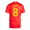 Spain FABIÁN #8 Home Jersey EURO - gojersey