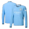 Manchester City Long Sleeve Home Jersey - gojersey