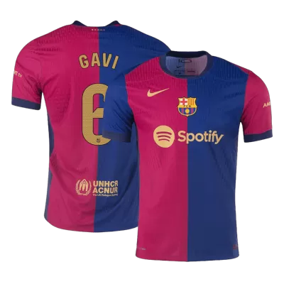 Barcelona GAVI #6 Home Jersey Authentic - gojersey