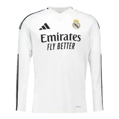 Real Madrid Long Sleeve Home Jersey - gojersey