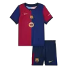 Barcelona Home Jersey Kit Kids(Jersey+Shorts) Spotify Logo Without Text - gojersey