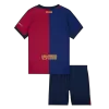 Barcelona Home Jersey Kit Kids(Jersey+Shorts) Spotify Logo Without Text - gojersey