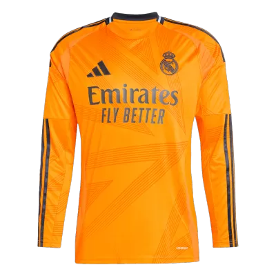 Real Madrid Long Sleeve Away Jersey - gojersey