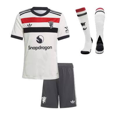 Manchester United Third Away Soccer Jersey Kit Kids(Jersey+Shorts+Socks) - gojersey
