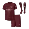 Manchester City Third Away Soccer Jersey Kit Kids(Jersey+Shorts+Socks) - gojersey
