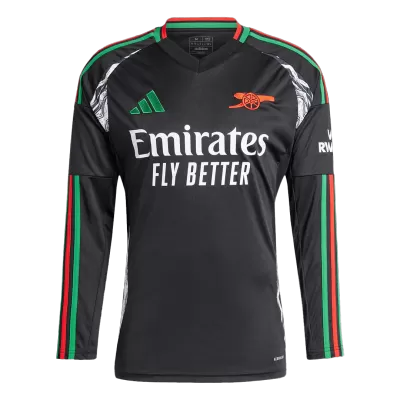 Arsenal Long Sleeve Away Soccer Jersey - gojersey