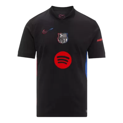 Barcelona Away Soccer Jersey- Spotify Logo Without Text - gojersey
