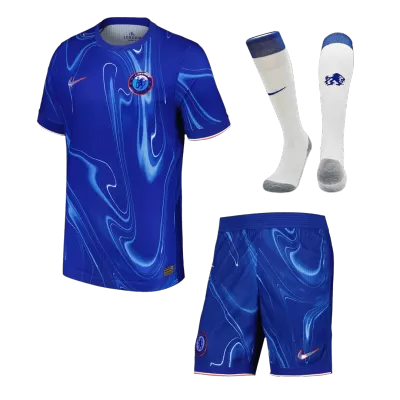 Chelsea Home Soccer Jersey Kit Authentic (Jersey+Shorts+Socks) - gojersey