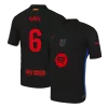 Barcelona GAVI #6 Away Soccer Jersey Authentic - Spotify Logo Without Text - gojersey