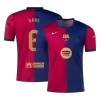 Barcelona GAVI #6 Home Jersey - Spotify Logo Without Text - gojersey