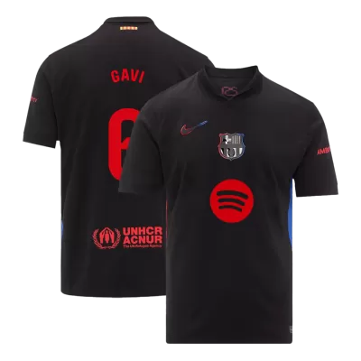Barcelona GAVI #6 Away Soccer Jersey- Spotify Logo Without Text - gojersey