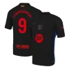 Barcelona LEWANDOWSKI #9 Away Soccer Jersey Authentic - Spotify Logo Without Text - gojersey