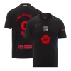 Barcelona LEWANDOWSKI #9 Away Soccer Jersey- Spotify Logo Without Text - gojersey