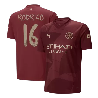 Manchester City RODRIGO #16 Third Away Soccer Jersey - UCL Edition - gojersey