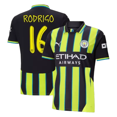 Manchester City RODRIGO #16 Away Soccer Jersey - UCL Edition - gojersey