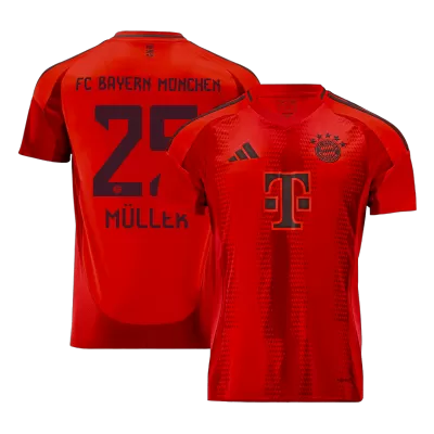 Bayern Munich MÜLLER #25 Home Soccer Jersey - gojersey
