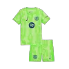Barcelona Third Away Soccer Jersey Kit Kids(Jersey+Shorts) - UCL (Spotify Logo Without Text) - gojersey