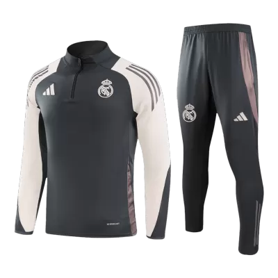 Kid's Real Madrid Zipper Sweatshirt Kit(Top+Pants) - gojersey