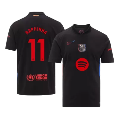 Barcelona RAPHINHA #11 Away Jersey -（Spotify Logo Without Text） - gojersey