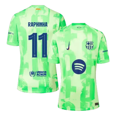 Barcelona RAPHINHA #11 Third Away Jersey - UCL（Spotify Logo Without Text） - gojersey