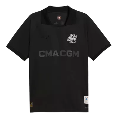 Marseille Goalkeeper Soccer Jersey - Black（125th Anniversary） - gojersey