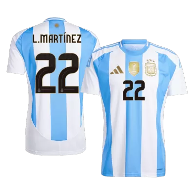 Argentina L.MARTÍNEZ #22 Home Jersey - gojersey
