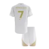 Al Nassr RONALDO #7 Third Away Soccer Jersey Kit Kids(Jersey+Shorts) - gojersey