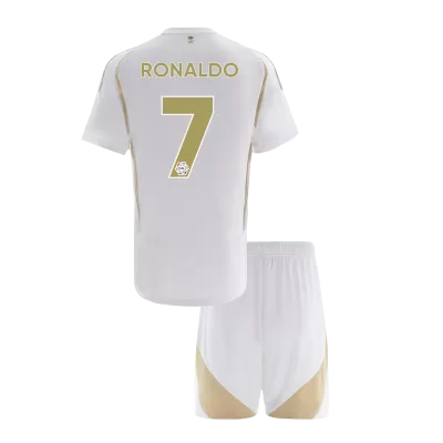 Al Nassr RONALDO #7 Third Away Soccer Jersey Kit Kids(Jersey+Shorts) - gojersey