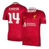 Liverpool CHIESA #14 Home Soccer Jersey - UCL Edition - gojersey