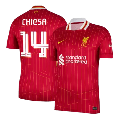 Liverpool CHIESA #14 Home Soccer Jersey - UCL Edition - gojersey