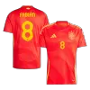 Spain FABIÁN #8 Home Jersey EURO - gojersey