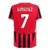AC Milan GIMENEZ #7 Home Soccer Jersey Authentic - gojersey