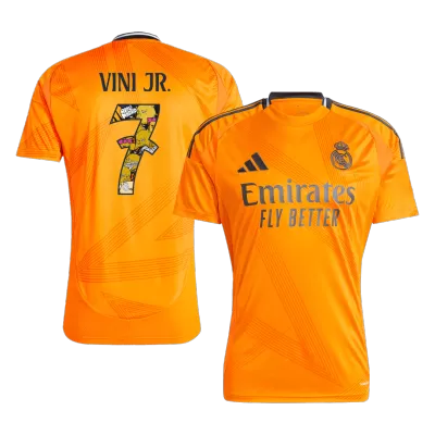 Real Madrid VINI JR. #7 Away Jersey - Bear Champ Font - gojersey