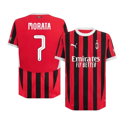 AC Milan MORATA #7 Home Jersey Authentic - UCL Edition - gojersey
