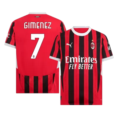 AC Milan GIMENEZ #7 Home Soccer Jersey - gojersey