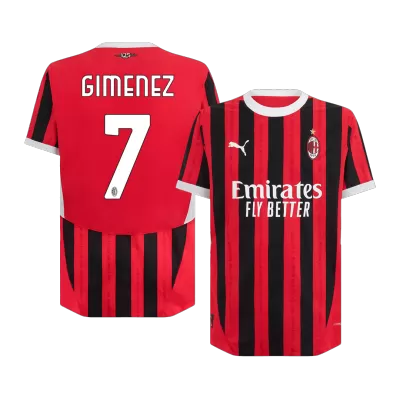 AC Milan GIMENEZ #7 Home Soccer Jersey Authentic - gojersey
