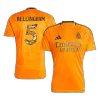 Real Madrid BELLINGHAM #5 Away Jersey  - Bear Champ Font - gojersey